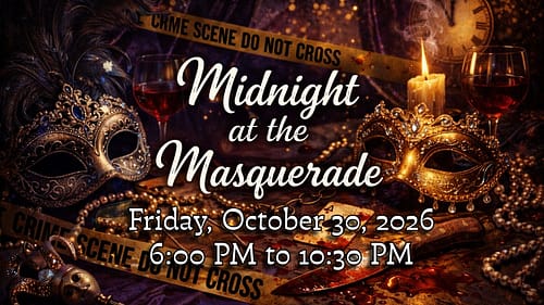 Midnight at the Masquerade – Murder Mystery Dinner (Single Ticket)